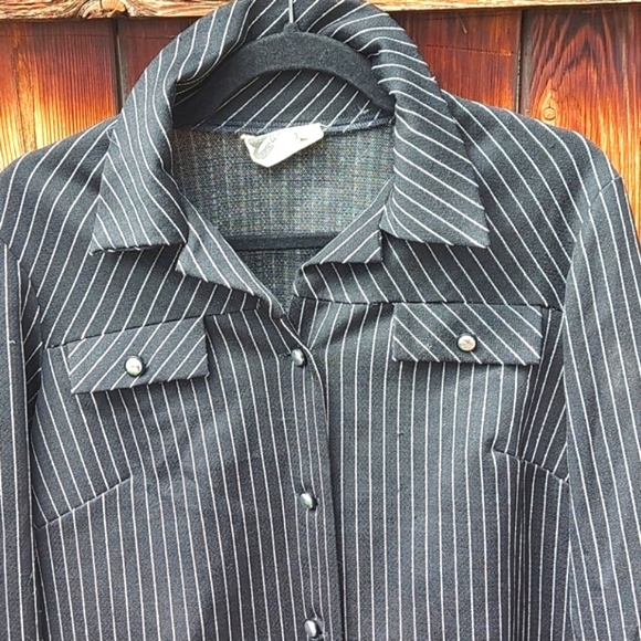 Edwards Vintage Sparkle pinstripes Blazer - Picture 3 of 16